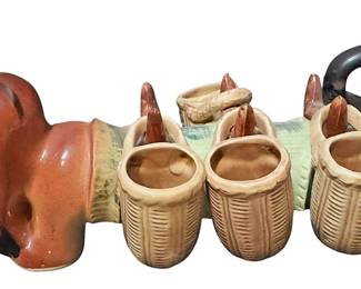 MCM Dachshund Ceramic Tea Set