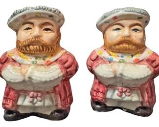 Henry VIII Salt and Pepper Shakers