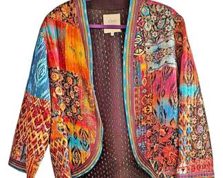 1X John Mark Quilted Colorful Jacket