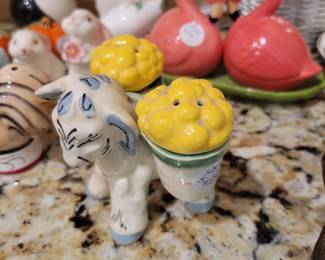 Collection of salt and pepper shakers 