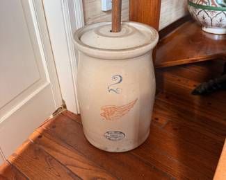 Red Wing pottery butter churn 