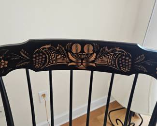 There's are 9 Hitchcock dining chairs , and one Hitchcock rocking chair , Hitchcock dining table, hutch, small buffet , coffee table , mirror, and small accent table all for sale 