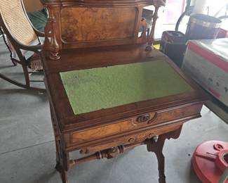 This beauty is a very old 1800's Bible harp desk $500.00 I'll even throw in an old Bible 