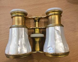 Very old 1800's opera glasses with original case $175