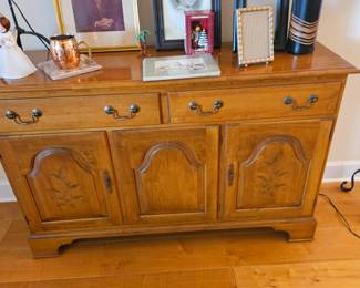 Here is the Hitchcock sideboard measures 52 inches long by 16 inches deep and 33 in tall