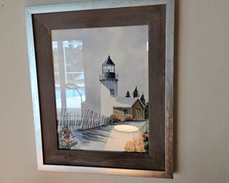 Lighthouse watercolor $50