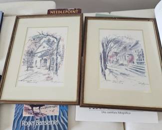 Signed drawings $75 pair