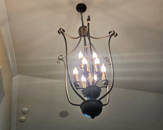 This one here made out of black metal and it looks like it is on a dimmer switch so you can make it bright or very very dim it is $125