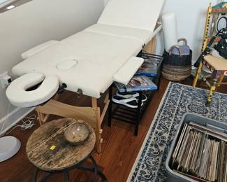 Another view of portable massage table $75