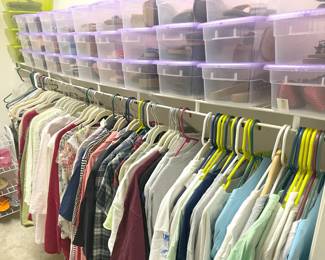 XL clothes -- many new with tags -- women's shoes size 8 & 8.5