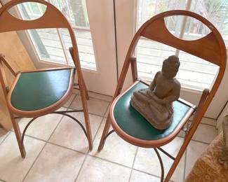 Vintage folding chairs