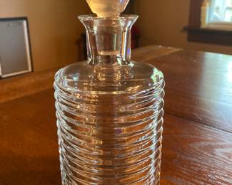 Baccarat decanter.