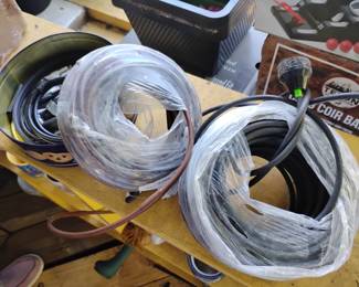 Reels of new speaker and electric cable