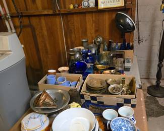 Misc. bottles, dishes, etc.