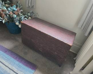 Small antique trunk