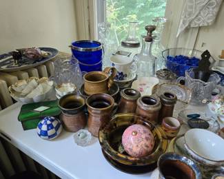 Pottery and glass