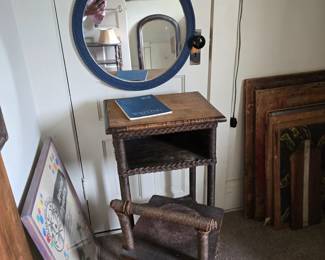 Telephone table and chair