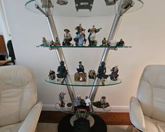 Hand painted porcelain figurines and mud men