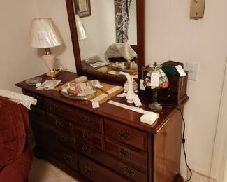 American Drew Bedroom Suite, Music and Dresser Boxes
