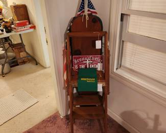 Step stool ironing board,