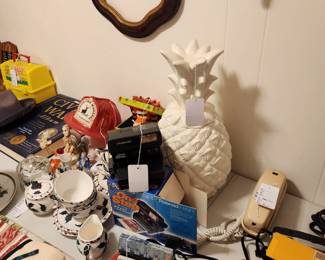 HUGE Pineapple Tureen, Vintage Christmas and Cameras