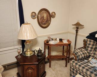 Home Interiors, Radio Table, Lamps, etc