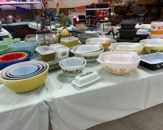 Orange pumpkin pyrex