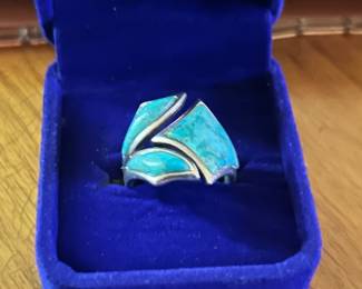 STERLING TURQUOISE RING