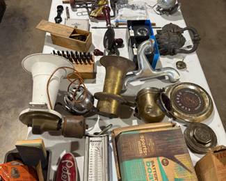 Car parts, oil and gas collectables 