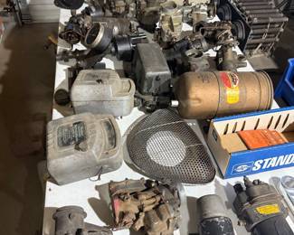 Antique car parts; oil and gas collectables 