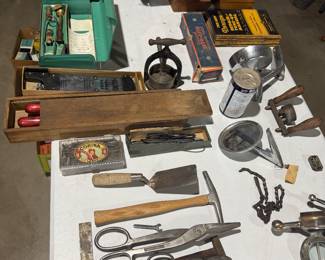 Car parts, tools, automotive memorabilia 