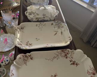 Limoges serveware - platters and covered dishes