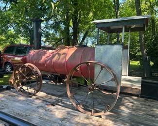 Yard art train