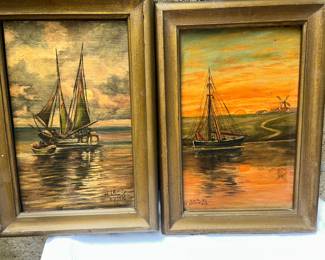 1916 OIL PAINTINGS