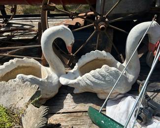 Concrete swans