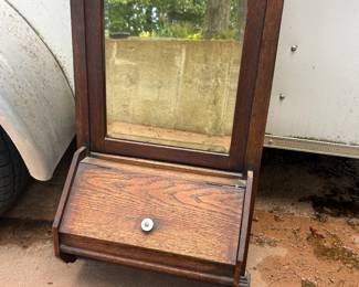 ANTIQUE SHAVING MIRROR