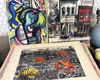 Art by Elizabeth Sasser, TTU School of Architecture Professor and Author.  Many more original pieces available.