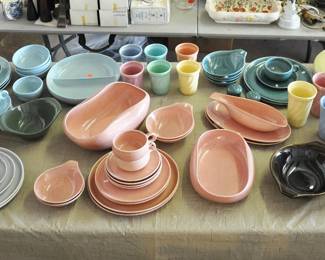 Additional pieces of Russel Wright of American Modern and some additional groups.