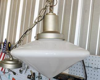 Large Schoolhouse light.  Two available.