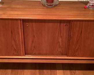 Mid Century Modern sliding door sideboard