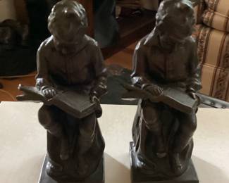 Vintage Brass Thomas Jefferson Bookends