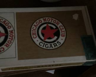 Vintage Chicago Motor Club cigar box