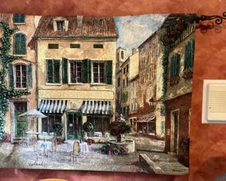 Wall Art Fabrice De Villenueve Restaurant De La Clonne Print