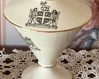 Delphine Bone China Lidded Bisque Jar
