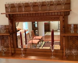 Wood Shelf for Glassware