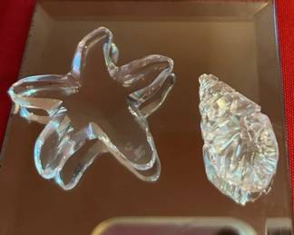 Swarovski Crystal Star Fish and Shell
