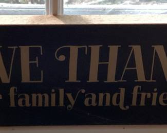 Give Thanks plaque