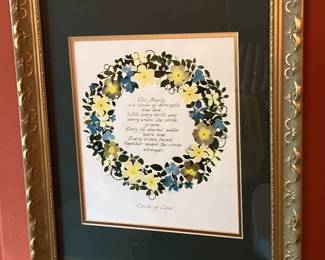 Wall Art Circle of Love Wreath