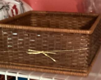 Brown Square Basket