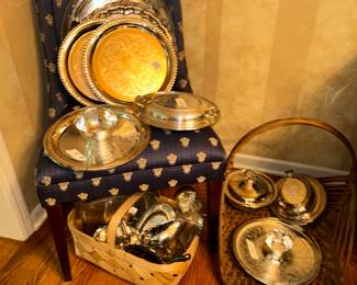 Lots of vintage silverplate